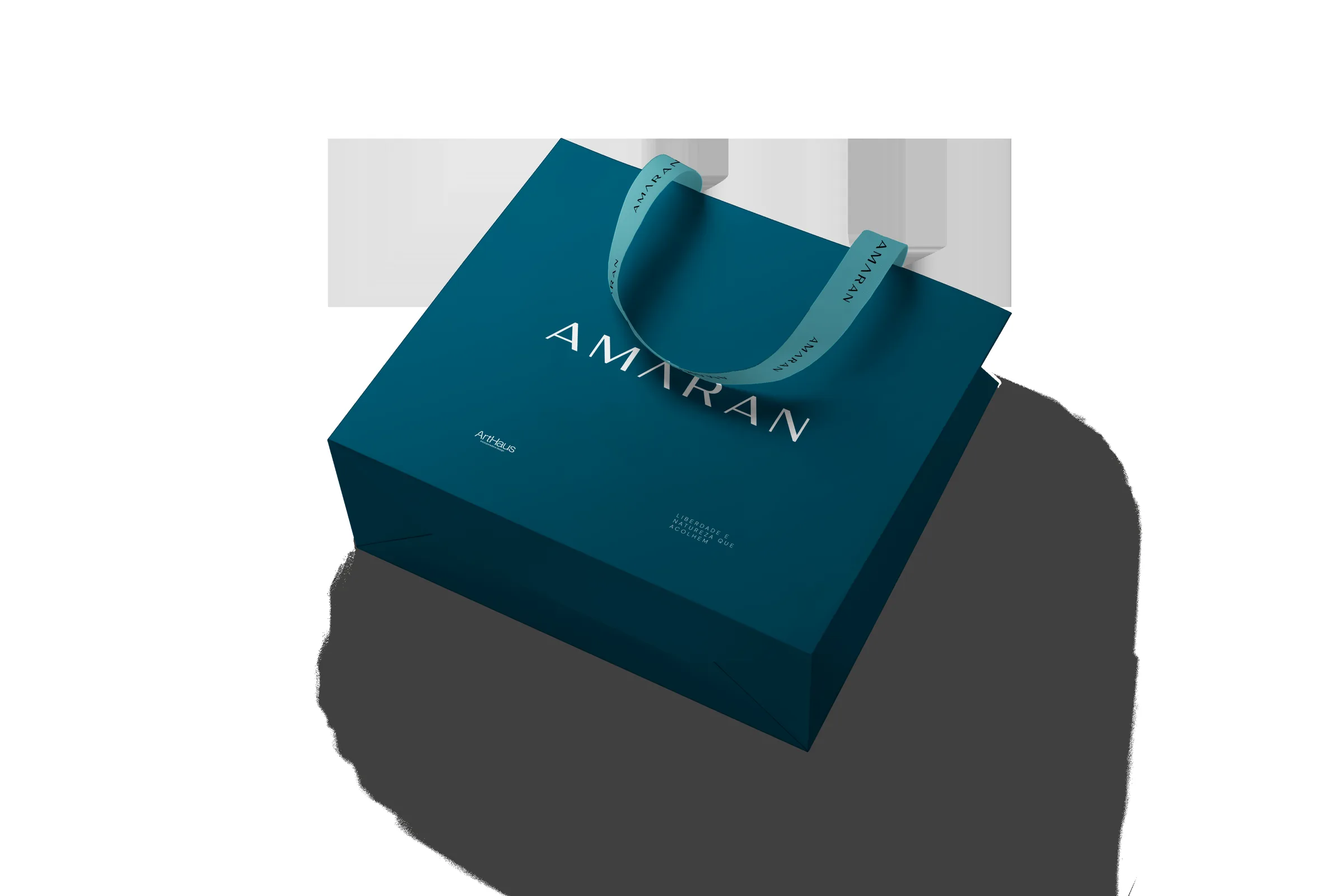 Amaran — Sacola com identidade visual do empreendimento