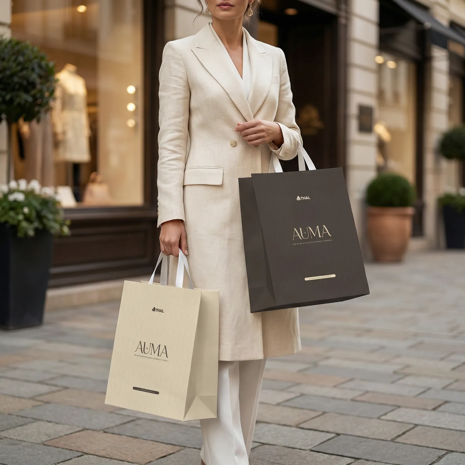 AUMA — Mockup de materiais de identidade visual