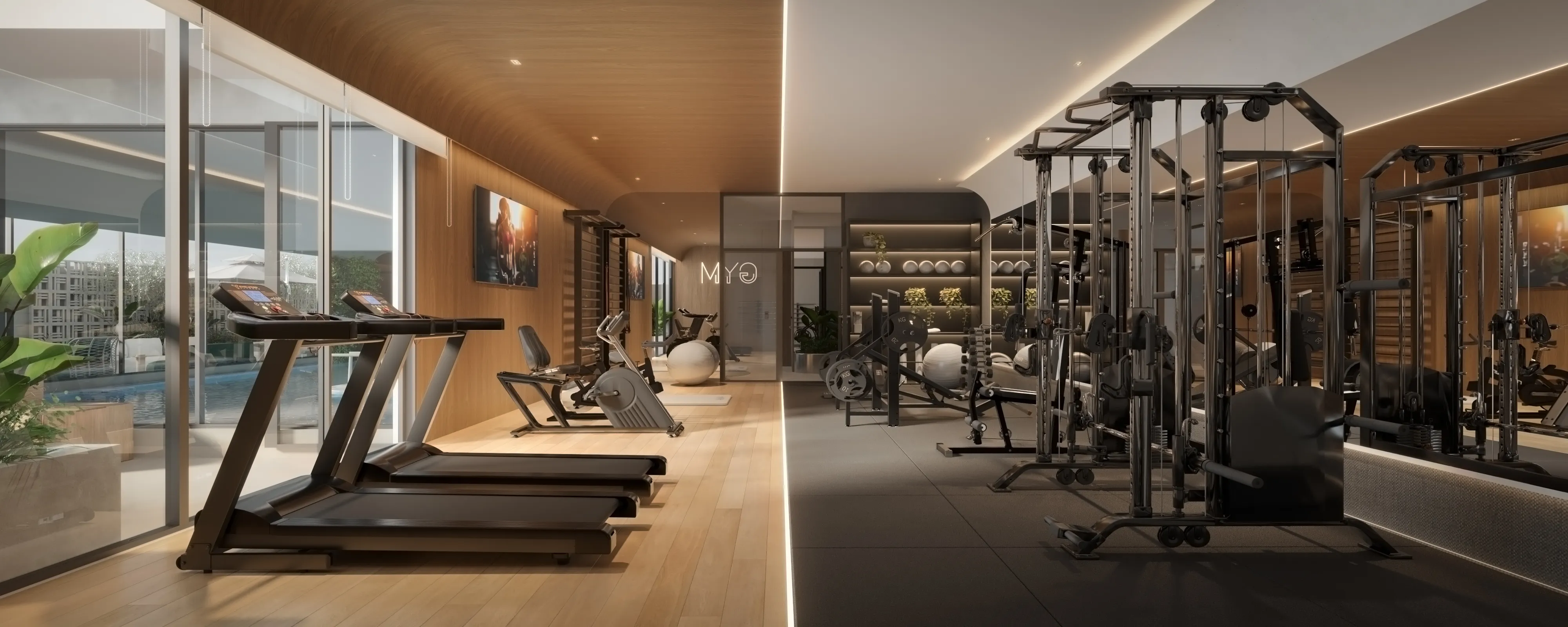 AUMA — Renderização 3D da academia